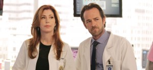 Dana Delany and Luke Perry in episode 'Going Viral'