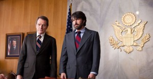 O'Donnell (Cranston) and Tony Mendez at CIA Headquarters