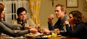 Catherine Keener, Oliver Platt, Hugh Laurie and Alia Shawkat in The Oranges