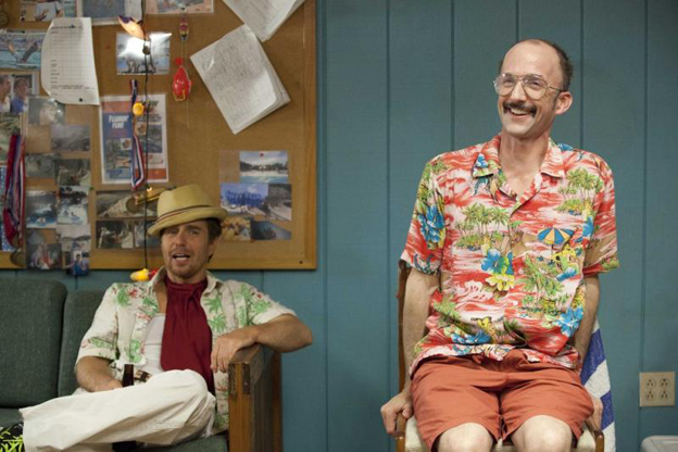 Contributing a lot of the comedy is Sam Rockwell and Jim Rash as Lewis