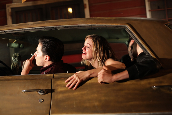 Sissy (Ali Faulkner) gets taken by the butcher boys