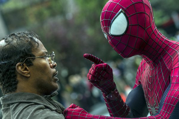Max Dillon (Jamie Foxx) and Spider-Man