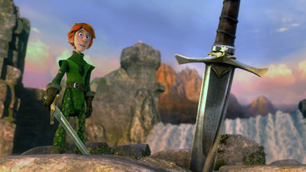 Justin finds his grandfather's sword