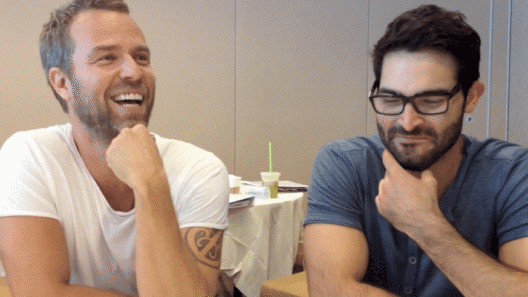 At the roundtable with Teen Wolf's JR Bourne and Tyler Hoechlin