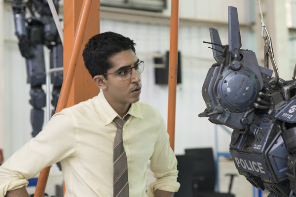 Dion (Dev Patel) checks out Police Robot Scout number 22