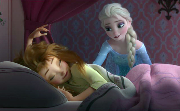 Anna and Elsa in Frozen Fever
