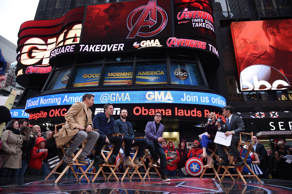 Marvel's Avengers: Age Of Ultron Takeover Times Square On Good Morning America