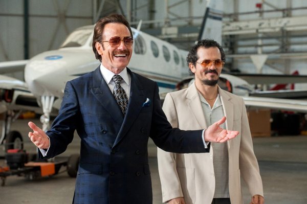 Bryan Cranston stars as undercover Customs agent Robert Mazur and John Leguizamo as his partner Emir Abreu 2