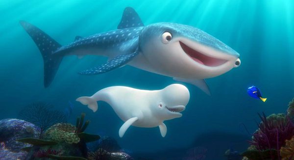 Destiny and Bailey chat with Dory in FINDING DORY