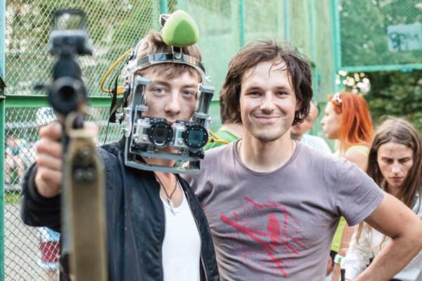 Director Ilya Naishuller with his GoPro Henry on the set of HARDCORE HENRY