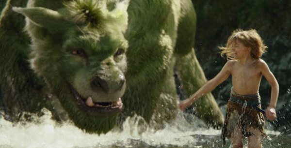 Elliot plays with Pete (Oakes Fegley) in Pete's Dragon