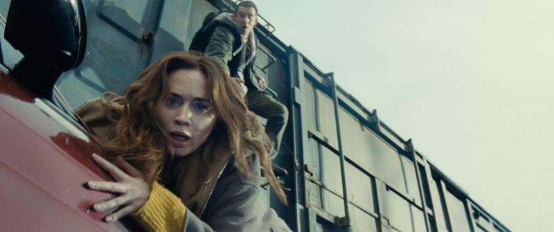 Emily Blunt is Margaret Fairchild and Josh O'Connor is Dr. Daniel Kellner in DISCLOSURE DAY, directed by Steven Spielberg