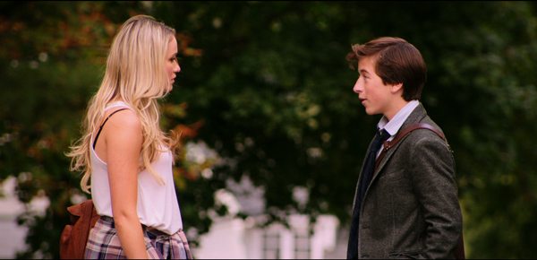 Hardy (Skyler Gisondo) goes over the ground rules with Bo (Katrina Bowden) in Hard Sell