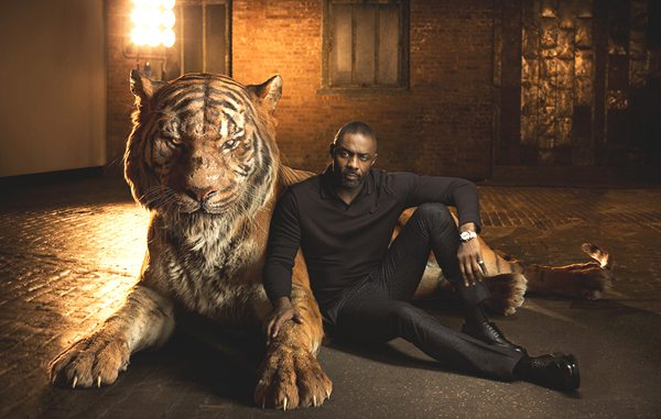 Idris Elba with Shere Kahn