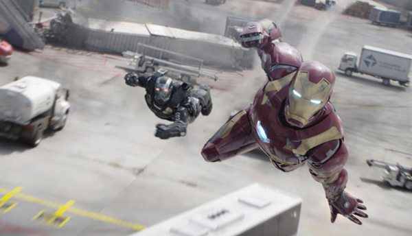 Iron Man and War Machine on the attack