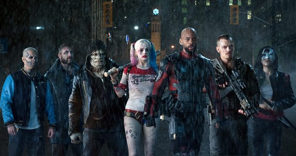 JAY HERNANDEZ as Diablo, JAI COURTNEY as Boomerang, ADEWALE AKINNUOYE-AGBAJE as Killer Croc, MARGOT ROBBIE as Harley Quinn, WILL SMITH as Deadshot, JOEL KINNAMAN as Rick Flag and KAREN FUKUHARA as Katana