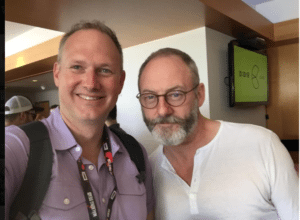 Liam Cunningham (selfie by James Kecskes)