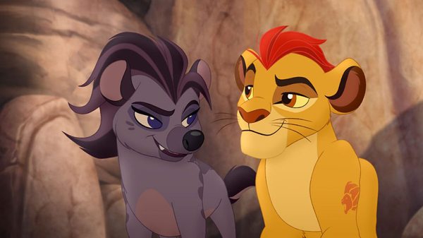 Kion chats with a Hyena