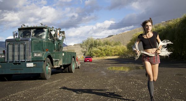 Leslie (Drea Whitburn ) runs for her life in WRECKER