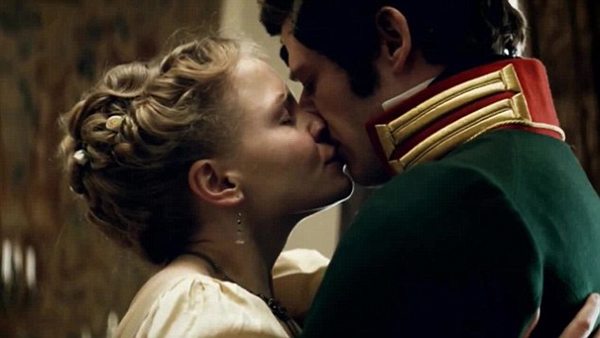 Natasha (Lily James) and Andrei (James Norton)
