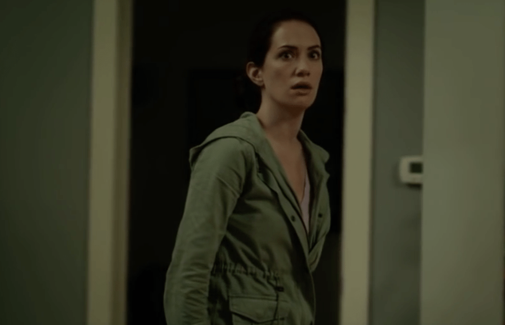 Maddie senses someone at the door.