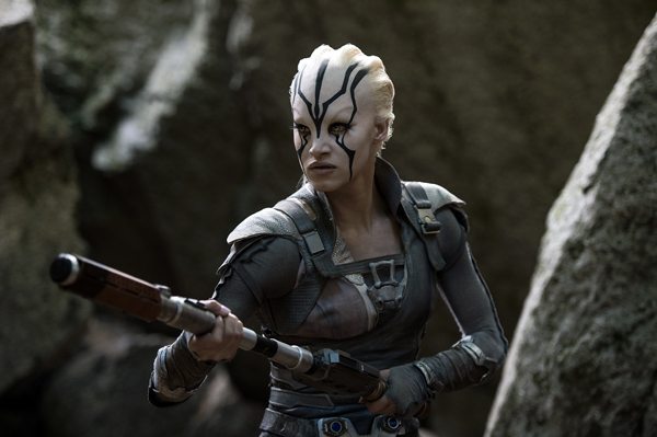 Sofia Boutella plays Jaylah in Star Trek Beyond from Paramount Pictures, Skydance, Bad Robot, Sneaky Shark and Perfect Storm Entertainment
