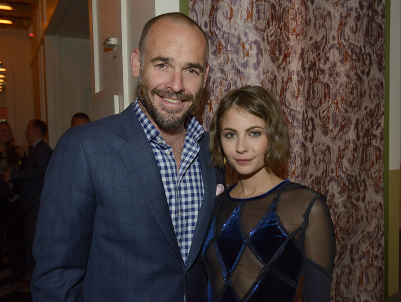 Pictured (L-R): Paul Blackthorne and Willa Holland of "Arrow" -- Photo: Tim Kuratek /The CW