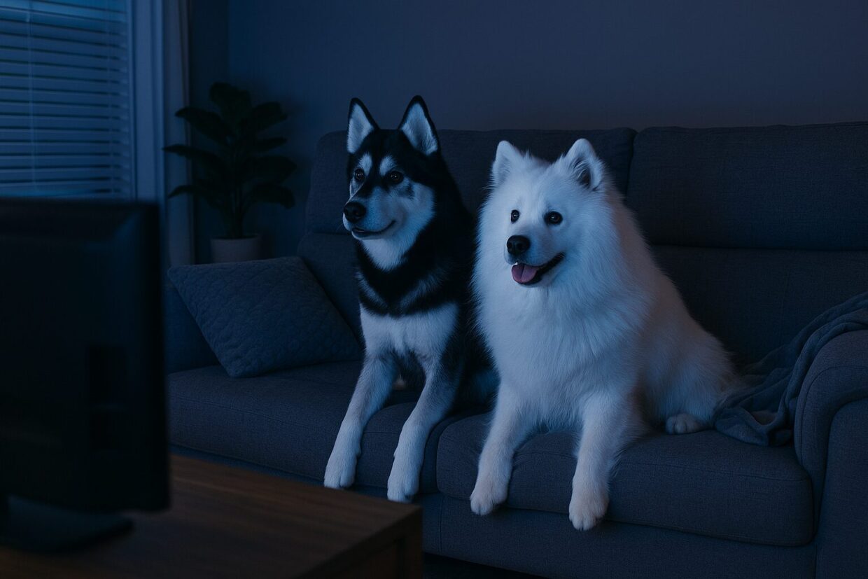 furbabies watching tv