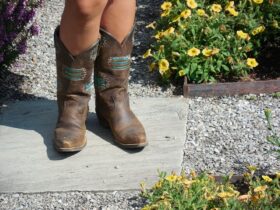 girl in cowboy boots
