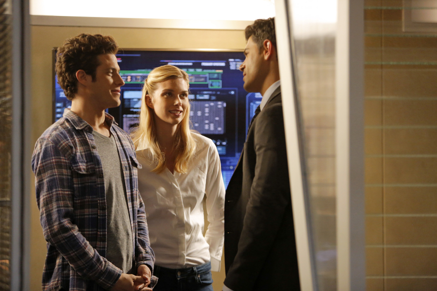 STITCHERS - "Future Tense" - Kirsten and the Stitchers team investigate the murder of a psychic in an all-new episode of "Stitchers," airing Tuesday, July 28, 2015 at 9:00PM ET/PT on ABC Family. (ABC Family/Tony Rivetti) KYLE HARRIS, EMMA ISHTA, DAMON DAYOUB