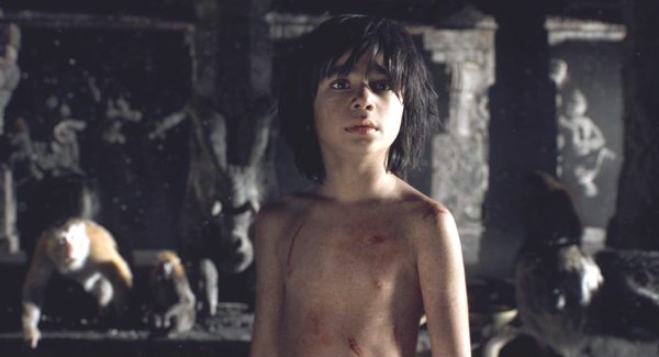 Neel Sethi as Mowgli in THE JUNGLE BOOK